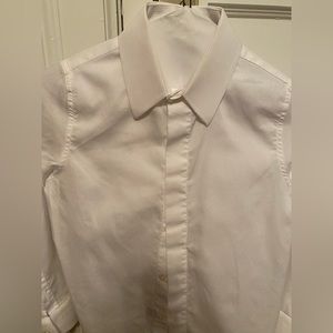 Boys white Italian first communion shirt perfect condition size 7  by Viben